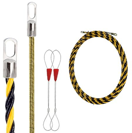 Fish Tape Elektrischer Drahteinfädler Elektriker Einfädelgerät Leitung Zugschnur Stahl Fischband für Kabelverlegung