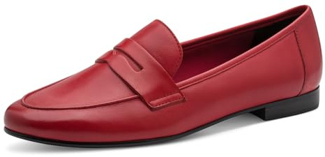 Marco Tozzi Damen Slipper weiches Feel Me Fußbett Leder weiches Innenfutter Bequem