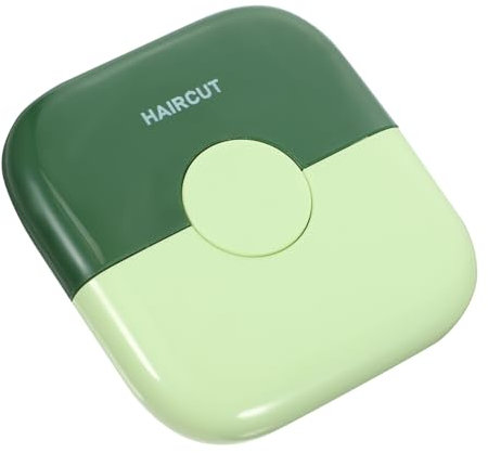 Ipetboom Tondeuse à Cheveux Manuelle Compact En Acier Inoxydable Vert Avocat Pour Femmes Coupe Pointes Fourchues Usage Domestique Peigne Intégré