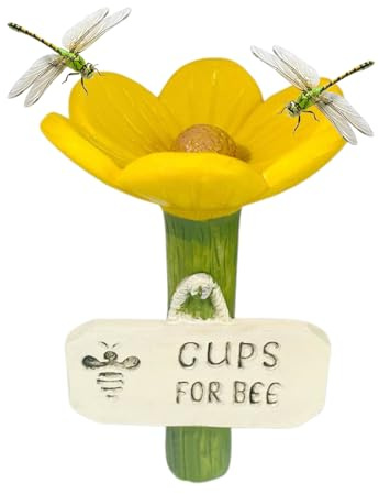 Bienenbewässerungsbecher – Blumenförmiger Bienenbewässerer | Insekten-Wasserspender Für Den Außenbereich, Garten, Bienenstock, Grasland, Blumentopf, Zubehör, Terrasse, Weg, Rasen, Bauernhof
