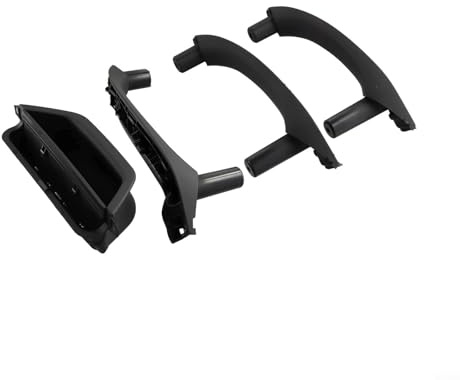 4-teiliges Türgriff-Zugverkleidungs-Set, kompatibel mit BMW X3 F25 2011 2017, für vorne hinten, links und rechts (schwarz)