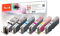 Peach C570/571 Spar Pack mit XL (BK, PBK, C, M, Y, grau) ersetzt Canon PGI-570XL, CLI-571XL für z.B. Canon Pixma TS 8050, Canon Pixma MG 7751, Canon Pixma MG 7750, Canon Pixma TS 8051
