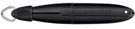 Sheaffer E1925051 Ion Rollerball Pen with Ring Attachment | Black | Black Ink | Attaches to Lanyards, Belts, Key-Rings and More,One Size