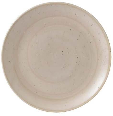Churchill Stonecast Coupe Plate Nutmeg Cream 260mm