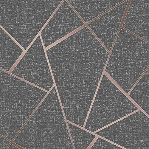 Fine Décor FD42283 Papier peint motifs géométriques, cuivre