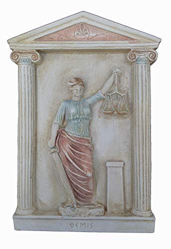 Estia Creations Themis Göttin der Gerechtigkeit Skulptur Statue Artefakt Göttin Gesetz und Ordnung