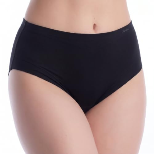 Janira Women's Panties Slip Cotton Band invisible 1031863 Black