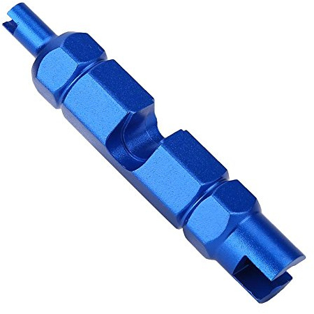 Fahrrad Ventil Demontage Werkzeug für Schrader und Presta Ventile, Tragbares Aluminium Reparatur Tool, Ventilkern Entferner für Schlauchlos Reifen