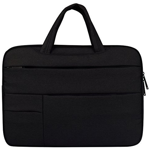 Laptop bag for 15.6 inch Acer Aspire 3 / Aspire 5 / Chromebook/Swift 3 and smaller, black, with carrying handles, additional compartments, smartphone case, polyester, case, laptop sleeve