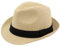 Chapeau Paille Homme Femme Fedora Borsalino Trilby Casquette Panama Été Plage Bord Court Mode Unisexe, lu-128 Beige, 58 cm