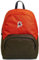 INVICTA ORIK COLORBLOCK Rucksack aus nachhaltigem Stoff, Praktisch & Unisex, Leicht, kompakt, mit Laptopfach, Büro, Reise, Arbeit, Fahrrad, Backpack, Daypack, italienisches Design, orange/grün