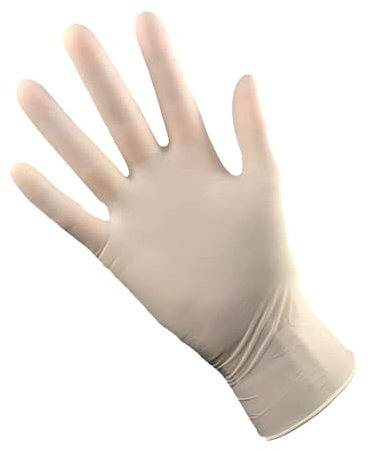 Source Hygiene Latex-Handschuh, puderfrei, natürlich, 5,3 g, 240 mm, Bte de 100 Stück, Größe L