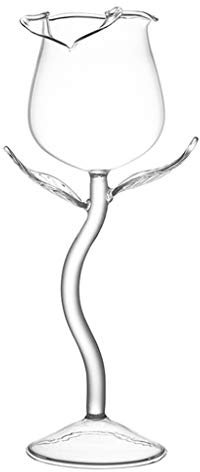 GUMEI 100ml Rosenform Weinglas Ausgefallene Weinkelch Wein Cocktailgläser