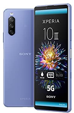Sony Xperia 10 III 5G Smartphone (15,2 cm 21:9 Wide Full HD+ OLED Display, Triple-Kamera System, Android 11 SIM Free, 6 GB RAM, 128 GB Speicher, 24+6 Monate Herstellergarantie [Amazon Exklusiv] blau