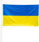 KliKil Bandiera Ucraina 90x150 cm - Tessuto da esterno resistente alle intemperie 150x90 cm con 2 occhielli metallici. Ukraine Flag giardino decorazioni
