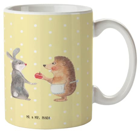Mr. & Mrs. Panda Tasse Hase Igel - Geschenk, Tasse Sprüche, Kaffeebecher, Tiere, Tiermotive, Kaffeetassen, Gute Laune, Spruch romantisch,