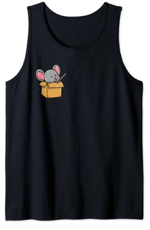 Die süße kleine Maus im Karton Tank Top