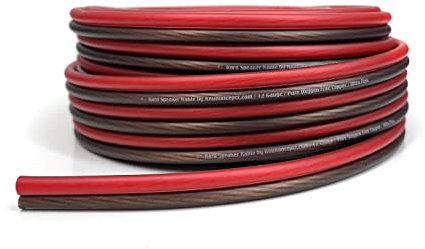 Kord Speaker Kable 12 Gauge Oxygen Free Copper Speaker Wire 50' Red/Black