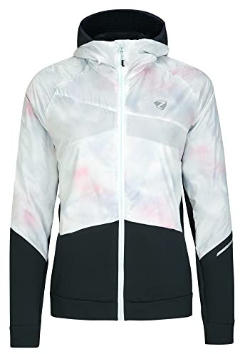 Ziener Damen NAKIMA Funktions- / Hybrid-Hacke Bergsport, Skitour | winddicht, Primaloft Active, cloudy rainbow, 42