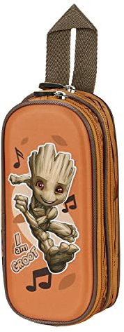 Marvel I am Groot Soundtrack-Trousse 3D Double, Multicolore