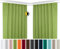 BEAUTEX 2er Set Kräuselband Verdunkelungsvorhang mit U-Band, Gardinen abdunkelnd und Blickdicht (B=300 cm, H=245 cm, Apfelgrün)