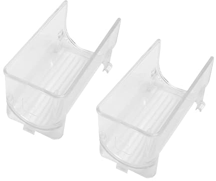 HXSCOO 2 Pezzi Frigorifero Organizer Cucina portabottiglie portabottiglie impilabile portabottiglie espositore Frigorifero Cucina