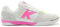 KELME Zapatillas de Fútbol Sala Elite Blanco Y Fucsia, Scarpe per Calcetto a Cinque Unisex-Adulto, Bianco, 42.5 EU