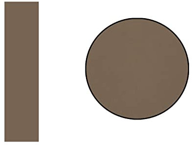 BRONZE Schiebegardine/Schiebevorhang / 60x245cm / Raumtrenner/Blickdicht (Dunkelbraun)