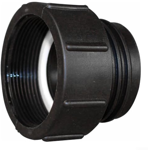 Lioaeust IBC Container Adapter, IBC Tank Adapter Connector Feingewinde 2 auf Grobgewinde S60x6 Container Tank Zubehör 2 Zoll auf Grobgewinde