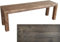 TOTAL WOOD 2012 Gartenbank Sitzbank Holzbank parkbank terrassenmobel für Innen und Außen geeignet Nach Maß verfügbar (Classic imp) (Ebenholz, 200X38.5X50)