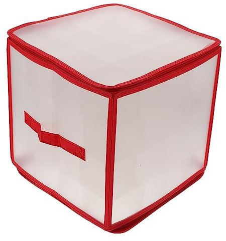 PRETYZOOM 1set Scatola Porta Palline di Natale con Divisori Rimovibili Organizzatore di Decorazioni Natalizie Contenitore Capiente per Albero di Natale e Accessori Design Unico e Resistente