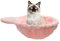 Marsrut Large Cat Tree Hammock/Bed Attachments - A Cozy, Deep Basket Replacement Parts Accessory | Add-Ons Accessories in Queen Size Design for Cat Tower (Diameter: 13.39in, Pink)