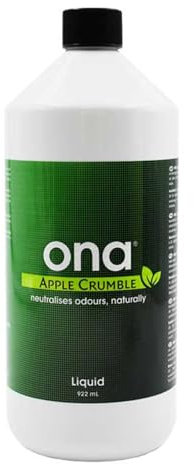 GROWMANIA Neutralizador de Olores ONA Liquid 922 ml Apple Crumble - Eliminador de Olores - Purificador Mal Olor en Formato Líquido