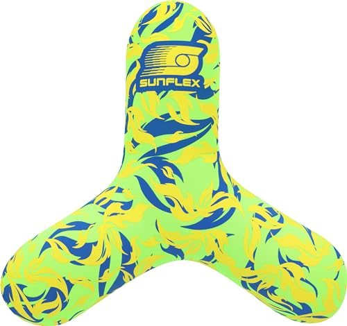 Sunflex® Wurfscheibe Triangle Flames Firegreen | leichtes Wurfgerät für den Strand & den Park mit großer Wurf Distanz | sehr weiche Flugscheibe | extrem robust & für Jede Altersgruppe