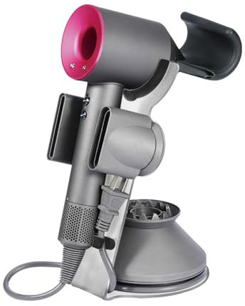 Maclean MC-973 Haartrocknerhalter Kompatibel mit Dyson Supersonic, Föhnhalter, Ständer, Platz für 2 Aufsätze und einen Diffusor