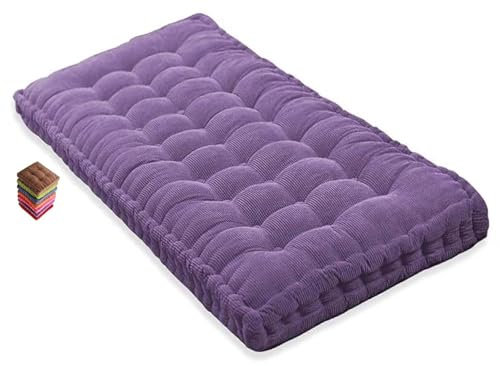 Benutzerdefinierte Bankkissen Bankauflage Stuhlkissen Waschbar Schaukel Sitzkissen Sitzpolster, Gartenbank Kissen 120, 100, 150, für Outdoor/Innen Gartenbank Terrasse Fensterbank ( Color : Purple 1d ,