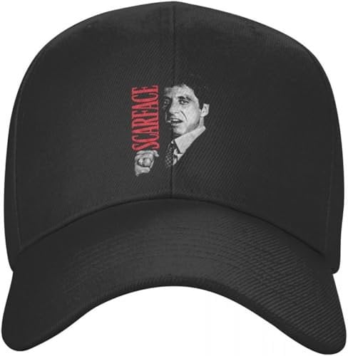 BDJYHACP Baseballkappe Snapback Sonnenhut Unisex individuell verstellbare Trucker Mütze Film Baseball Cap Fist Scarface Sommer Geburtstagsgeschenk für Männer Frauen