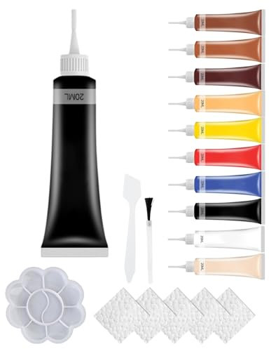 Advanced Leather Repair Gel, Multifunctional Leather and Vinyl Repair Kit for Leather Sofa Restorer Suede Sofa, Car Seat Vinyl (1, Black)