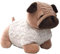 Kimbatex Tope Sujeta Puertas 14 Modelos Diferentes de Animales de Peluche, Figuras Decorativas (Bulldog)