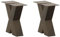vidaXL Couchtischbeine X-Form 2 Stk. Naturstahl 40x(30-31) cm Stahl, Tischbein, Tischbein Metall, Esstischbein, Möbelbein, Schreibtischbein