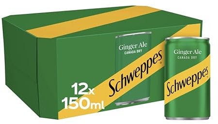 Canada Dry Ginger Ale 12x150ml - Refreshing 12 Pack (150ml) Cans