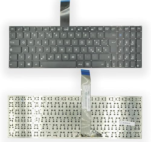 Teclado para Notebook Asus K56, K56C, K56CA (S56CA), K56CM (S56CM, R505CM), K56CB (R505CB) Series, 0KN0-N31IT13, 0KNB0-N31IT, 9Z.N9DSU.00E (Largo plano) en idioma italiano