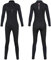 TOVCHEI 5MM Einteiliger Neoprenanzug Damen Neopren Warm Kältebeständig Anti-UV-Tauchanzug Surfen Schnorcheln Schwimmen Quallenanzug,Schwarz,XL
