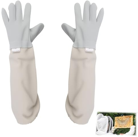 Imkerhandschuhe Aus Ziegenleder Imkerhandschuhe Aus Ziegenleder Für Herren Und Damen – Stichfeste Imkerhandschuhe Mit 48 Cm Länge Und Belüfteten Ärmeln, Ideal Für Sicheren Bienenumgang