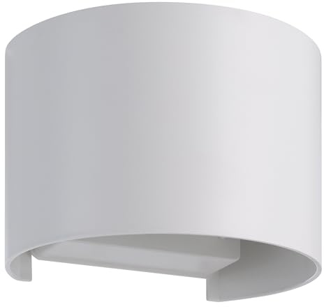 Eglo LED Wall Lamp Barcarola-E | Outdoor mounted Light with Indirect Illumination, Semi-Circular Exterior Downlight, Black Plastic, neutral white, IP44