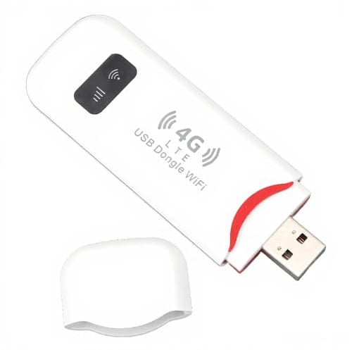 LAISANIM 4G LTE USB-Modem-WLAN-Hotspot, 150 Mbps tragbarer Hochgeschwindigkeits-Internet-Stick mit verbesserter Antenne, Plug-and-Play für Laptop, unterstützt bis zu 10 Benutzer, ideal für