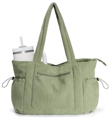 ECOHUB Cord Tote Bag Damen Groß, Recycelte Shopper Tasche Umhängetasche