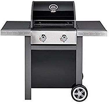 Jamie Oliver Gasgrill HOME 2 | Zweiflammiger Premium BBQ Grillwagen mit Thermometer & einklappbaren Seitenablagen - Barbecue mit robusten gusseisernen Rost & Warmhaltefläche