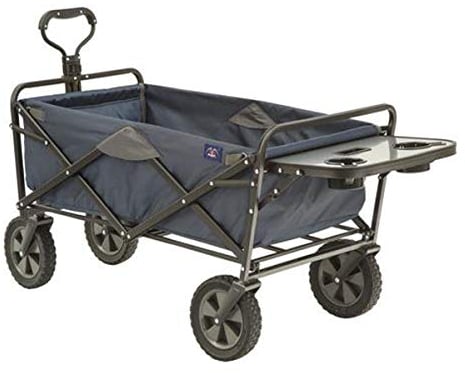 MacSports Trolley with Table, Polyester Alloy Steel, Navy, Wagon