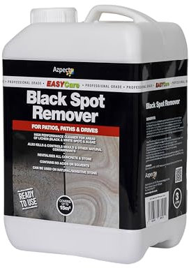 EASYCare - 3L Black Spot Remover Cleaner For Algae, Mould And Lichen. Quick And Easy To Use High Performance Acid-Free Patio Cleaner Fluid Safe For All Concrete And Stone Paving Slab Garden Tiles